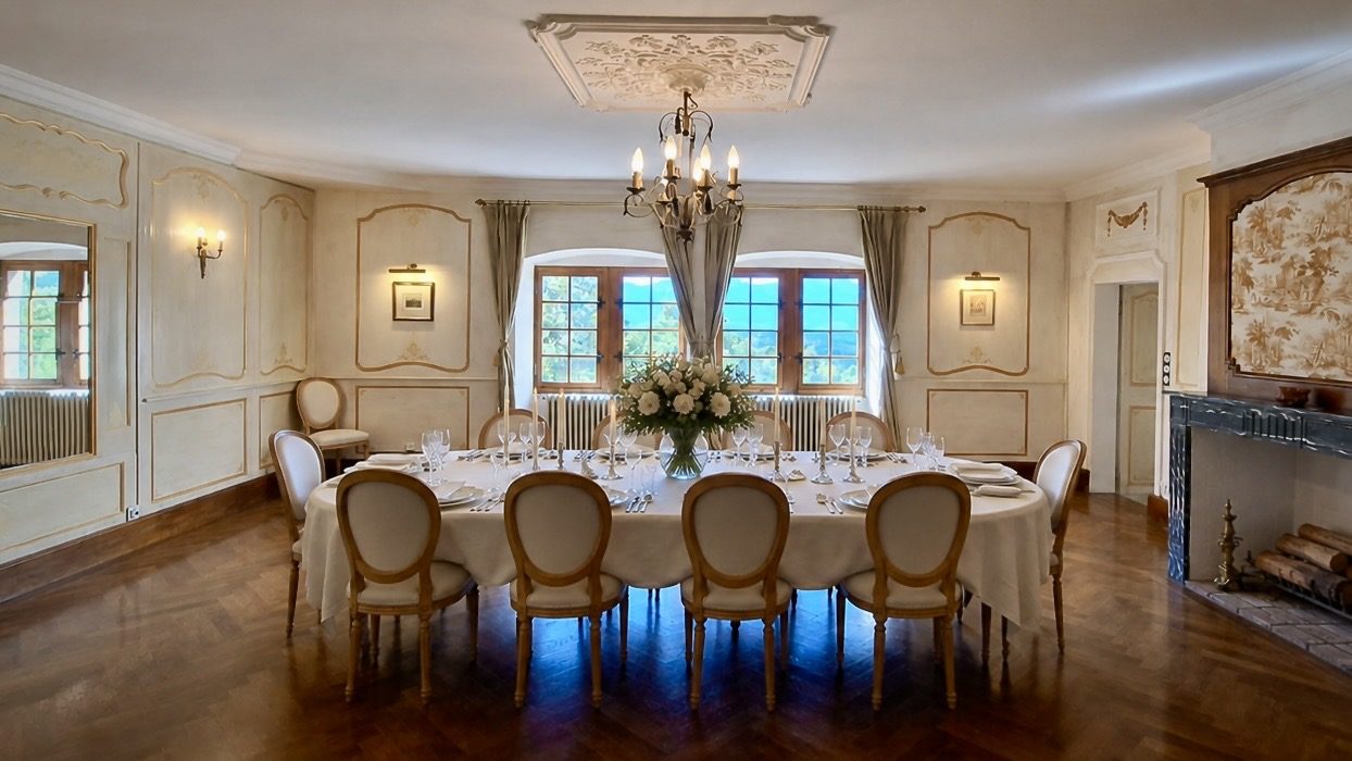 The formal dining room