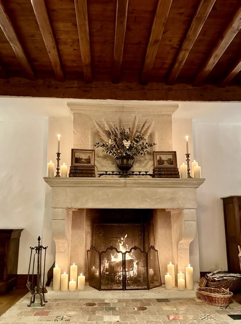 Salon Belvédère fireplace