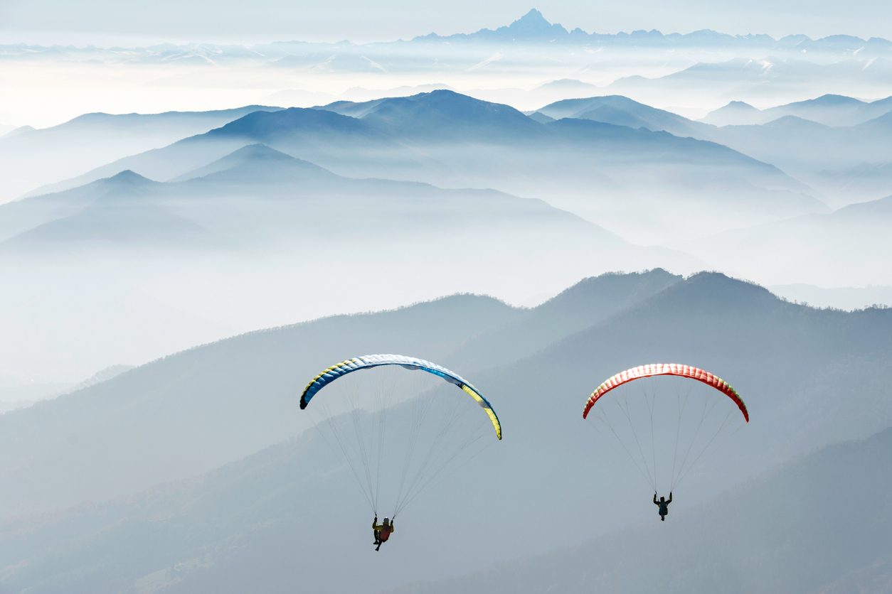 Paragliding over the Trièves